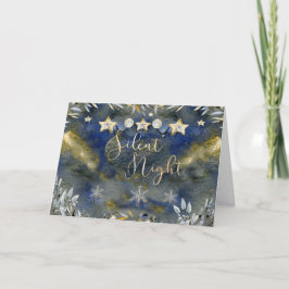 Festividades Cartão de Natal Silencioso Elegante