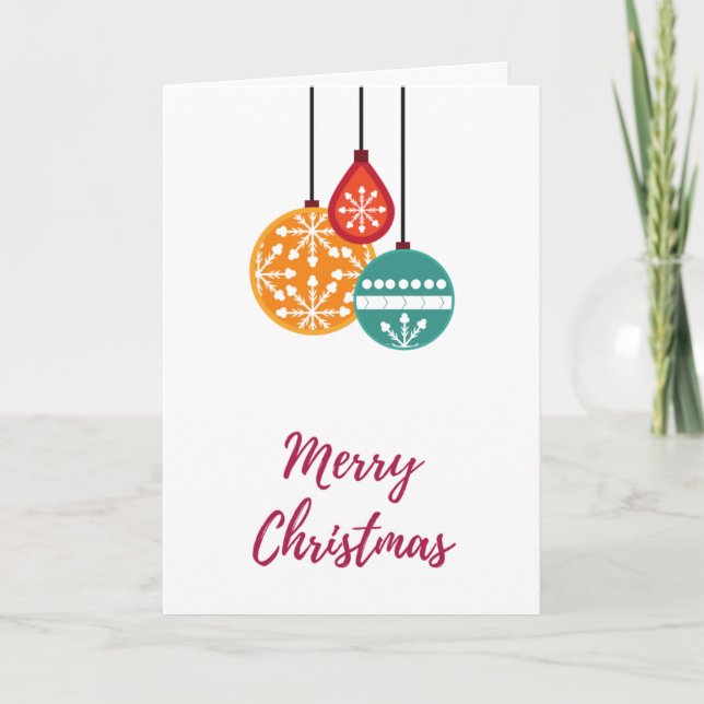 Festividades Cartão de Natal Simples (Frente)