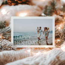 Cartão de Natal Simples com Foto