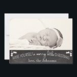 Festividades Cartão de Natal simples do quadro<br><div class="desc">desejos bonitos e simples do feriado</div>