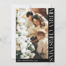 Festividades Cartão de Natal Simples e Minimalista