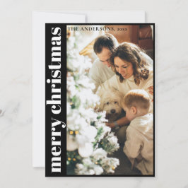 Festividades Cartão de Natal Simples e Minimalista