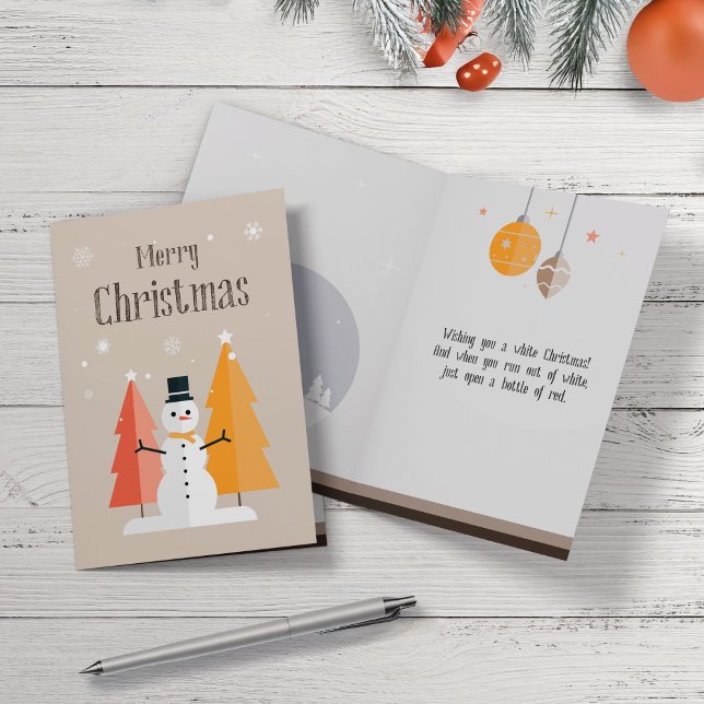 Festividades Cartão de Natal simples e moderno. (Criador carregado)