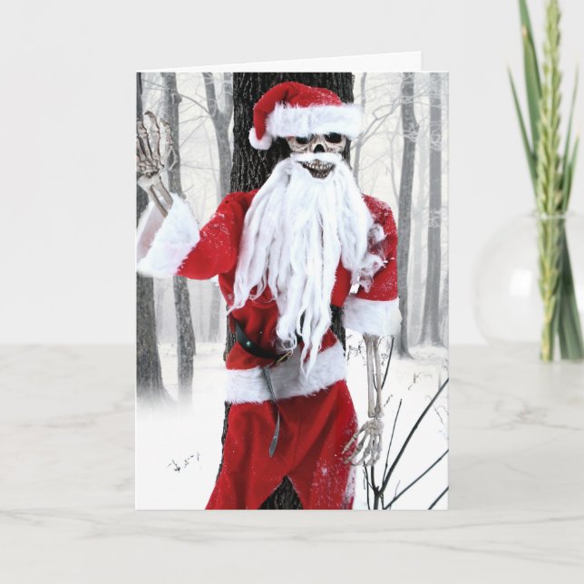Festividades Cartão de Natal Skeleton (Frente)