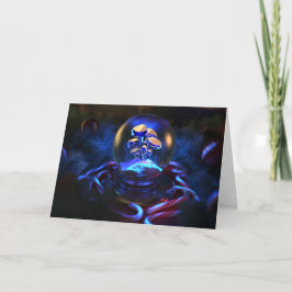 Festividades Cartão de Natal Snowglobe (Fluorescence)