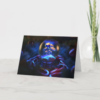Festividades Cartão de Natal Snowglobe (Fluorescence)