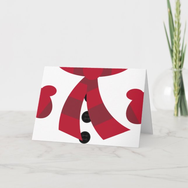 Festividades Cartão de Natal Snowman (Frente)