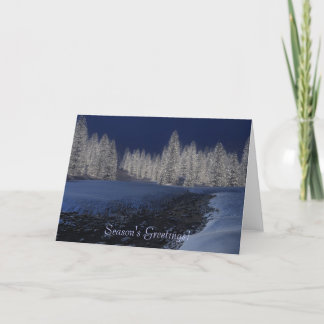 Festividades Cartão de Natal Snowy Creek