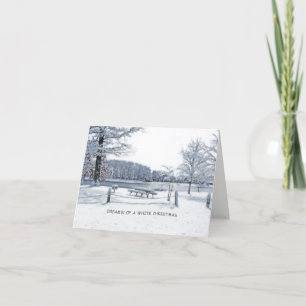 Festividades Cartão de Natal/ "Sonho de Natal Branco"