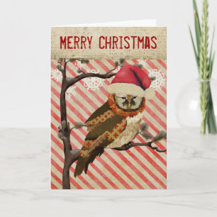 Festividades Cartão de Natal Strike Owl Mãe