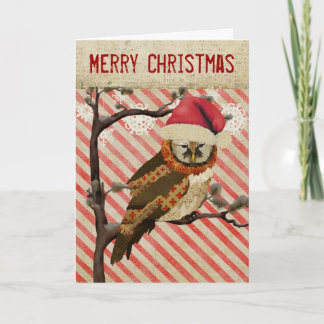 Festividades Cartão de Natal Strike Owl Mãe