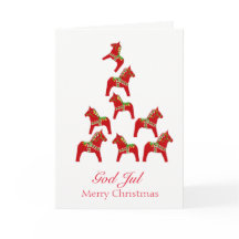 Cartão de Natal Sueco Americano