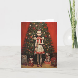 Festividades Cartão de Natal surreal assustador