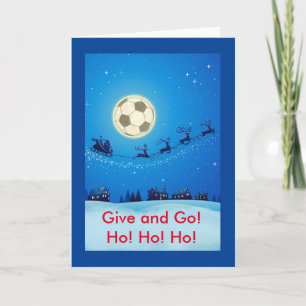 Festividades Cartão de Natal Tema do Futebol