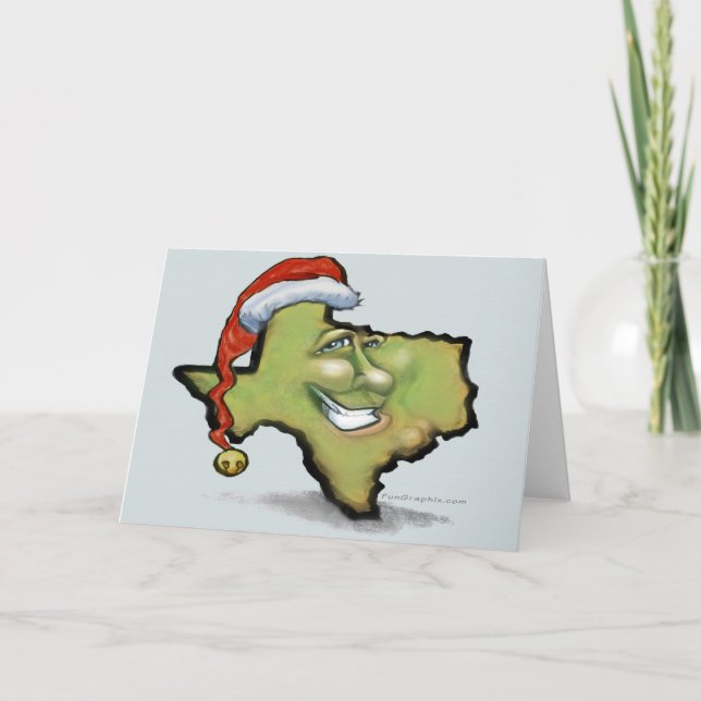 Festividades Cartão de Natal Texas (Frente)