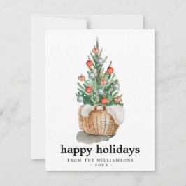 Festividades Cartão de Natal Tradicional