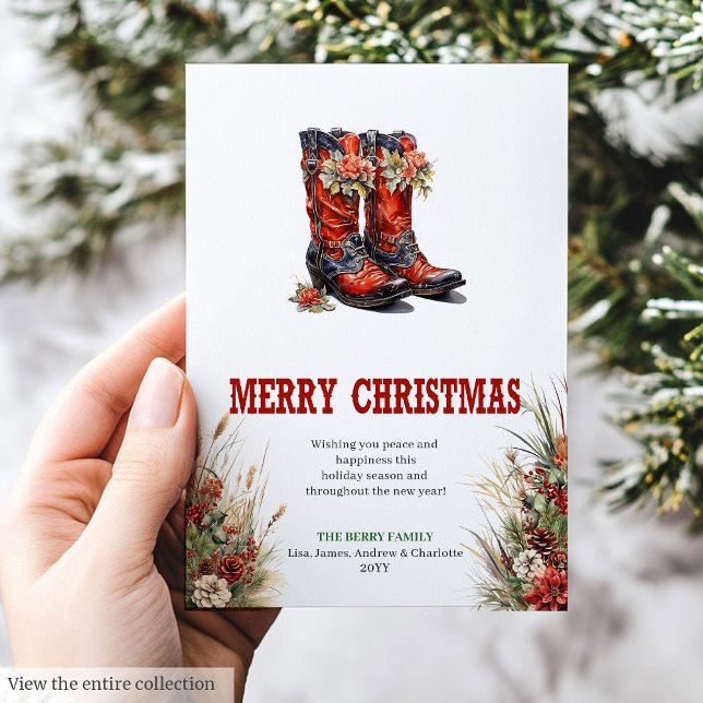Festividades Cartão de Natal tradicional ocidental (Traditional Western Christmas greeting card

)