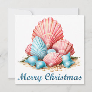 Festividades Cartão de Natal Tropical Feliz