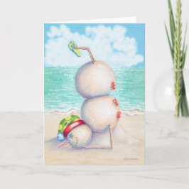 Festividades Cartão de Natal Tropical Yoga