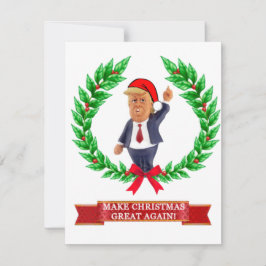Festividades Cartão de Natal Trump