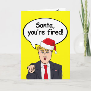 Festividades Cartão de Natal Trump - Papais noeis que você está