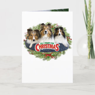 Festividades Cartão de Natal "Tudo o que quero para o Natal"