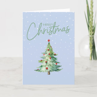 Festividades Cartão de Natal verde para árvores de Natal