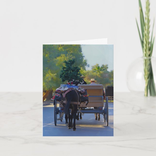 Festividades Cartão de Natal: Véspera de Natal no Vale da Morte (Frente)