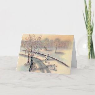 Festividades Cartão de Natal Vintage Country