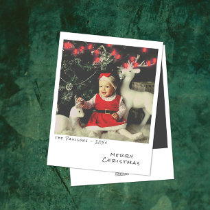 Festividades Cartão de Natal Vintage - Luzes Vermelhas