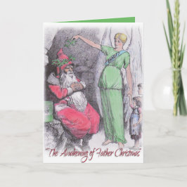 Festividades Cartão de Natal Vintage Pai Natal