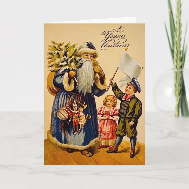 Festividades Cartão de Natal Vintage Yoyy (Frente)