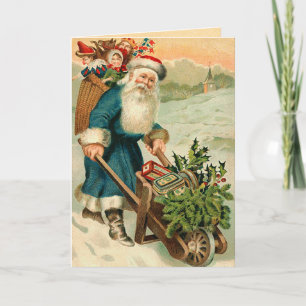 Festividades Cartão de Natal Vitoriano