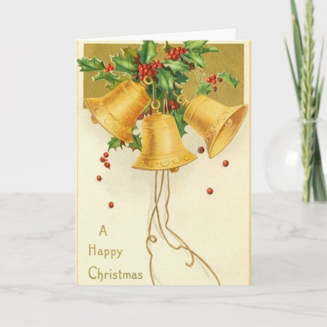 Festividades Cartão de Natal Vitoriano Belts (Frente)