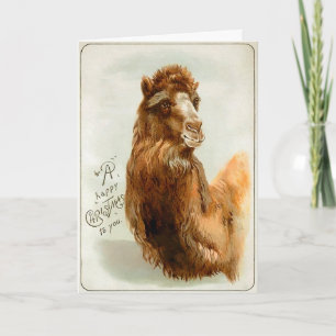 Festividades Cartão de Natal Vitoriano Camel