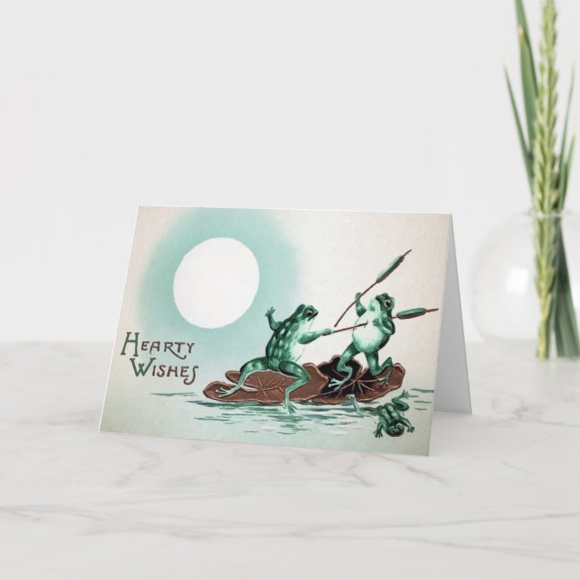 Festividades Cartão de Natal Vitoriano de Luta Contra o Sapo (Frente)