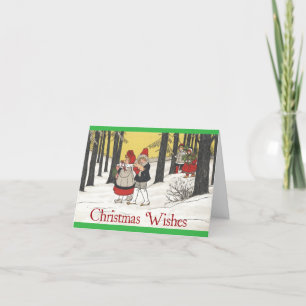 Festividades Cartão de Natal "Walk in the Woods" do estilo "Wal