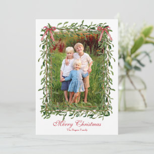 Festividades Cartão de Natal Watercolor Garland