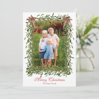 Festividades Cartão de Natal Watercolor Garland