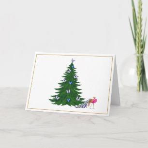 Festividades Cartão de Natal Whimsic Peacock