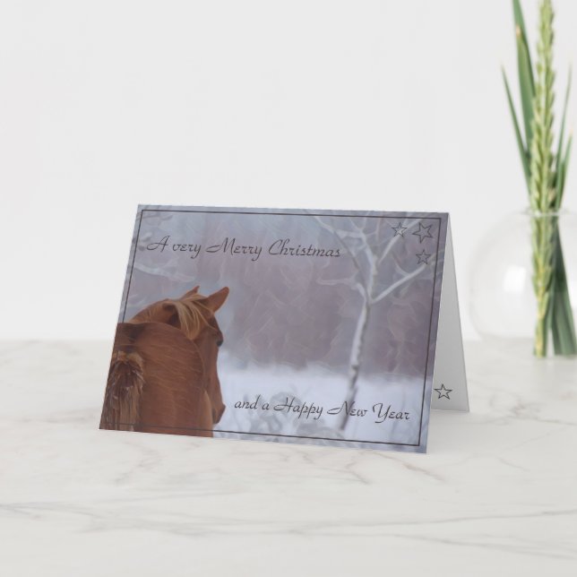 Festividades Cartão de Natal "Winter Sorrel" (Frente)