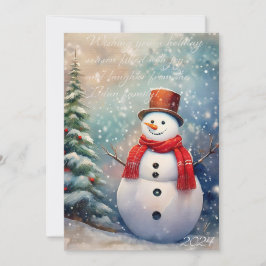 Festividades Cartão de Natal Wonderland de inverno