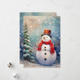 Festividades Cartão de Natal Wonderland de inverno