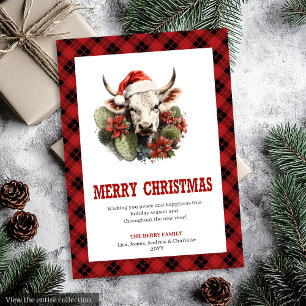 Festividades Cartão de Natal Xadrez Ocidental Moderno