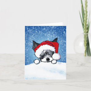 Festividades Cartão de Natal Yorkie