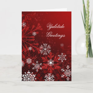 Festividades Cartão de Natal Yuletide Personalizado