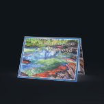 Festividades Cartão de Nome Personalizar Aniversário do Irmão<br><div class="desc">Rio das Cinco Cores,  Caño Cristales é a maravilha natural mais espetacular do país. Encontrado na cordilheira de Serranía de la Macarena,  o rio se mescla com cores surpreendentes: sombras vivas amarelas,  verdes,  azuis,  pretas e vermelhas soprando do fundo.</div>