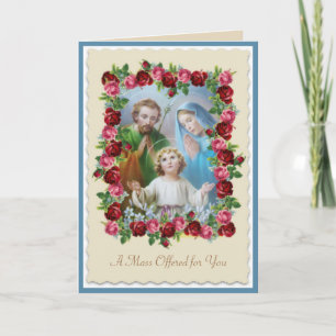Festividades Cartão de Oferta de Missa Católica