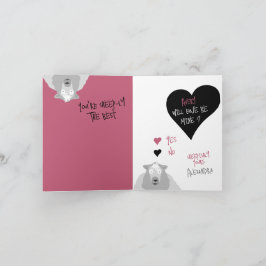 Festividades Cartão de Oferta Engraçado com Piada de Ovelha