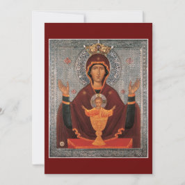 Festividades cartão de oração da Mãe de Chalice Inesgotável a D